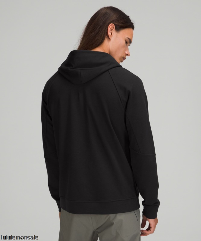 Lululemon Verkauf DELULU632 | Schwarzer Stadtsweat-pullover-hoodie Aus Französischem Terry